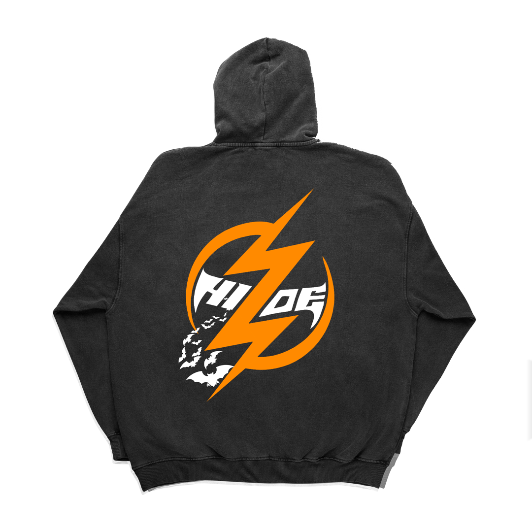 BLACK/ORANGE HOODIE